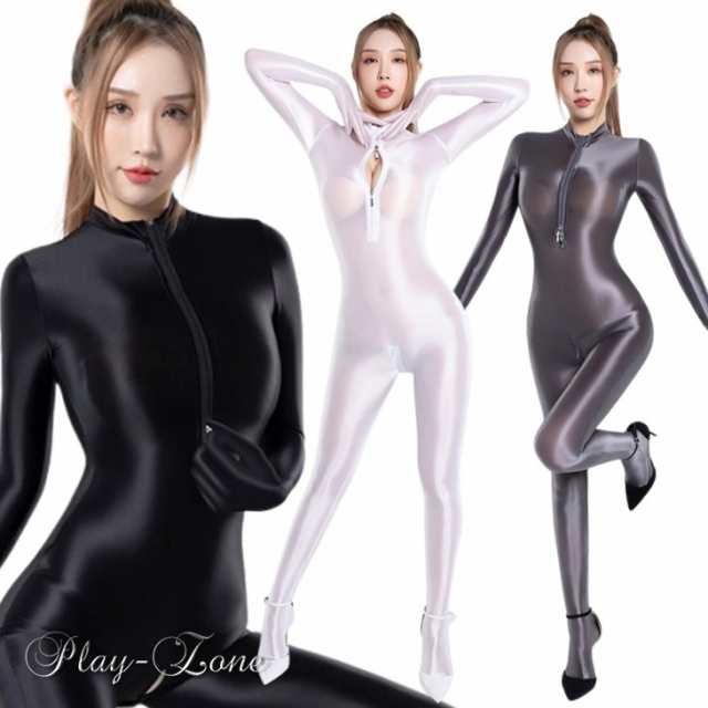 全身タイツ コスプレ セクシー コスチューム 穴あき 全身タイツ セクシー ボディスーツ 長袖 キャットスーツ コスプレ衣装 ゼンタイ 仮装 コスチューム キャットスーツ 2頭ファスナー ジャンプスー 4,675円