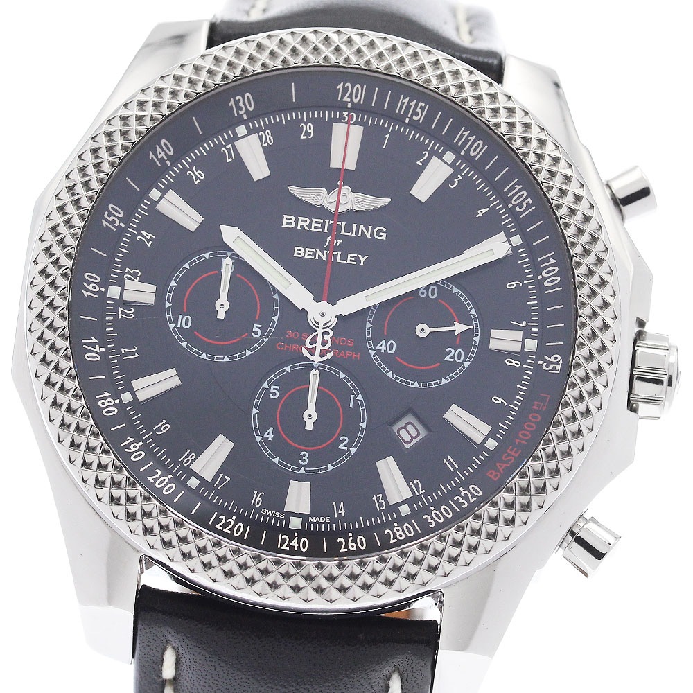 ブライトリング BREITLING A25368 ベントレー バーナート クロノグラフ 自動巻き メンズ 良品 保証書付き_959440【中古】