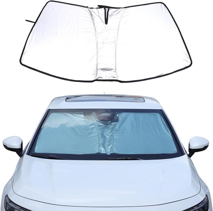 ホンダ シビック 10/11代目に専用 車用 サンシェード フロントサンシェード UVカット 日よけ 遮光マジカルシェード サンバイザー カーシェード(ホンダ シビック 11代目専用)