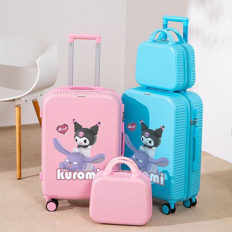 クロミ新型落書きスーツケースkuromi搭乗ファッション万向輪スーツケース児童学生子母箱