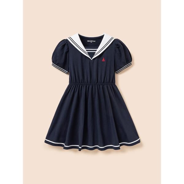 [BEANPOLE KIDS] ロマンチックマリンジャージワンピース ネイビー (BI6471G07R)