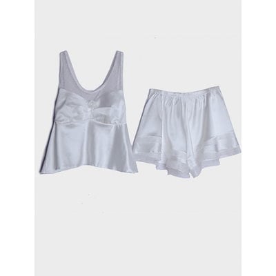 アクリル画 空想百花＊クールシルバー F6キャンバス インテリア 【公式