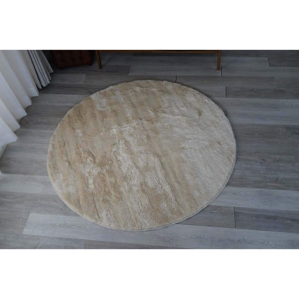 スミノエ 防炎消臭 ラグ Mラックスファー 100100cm アイボリー メーカー直送