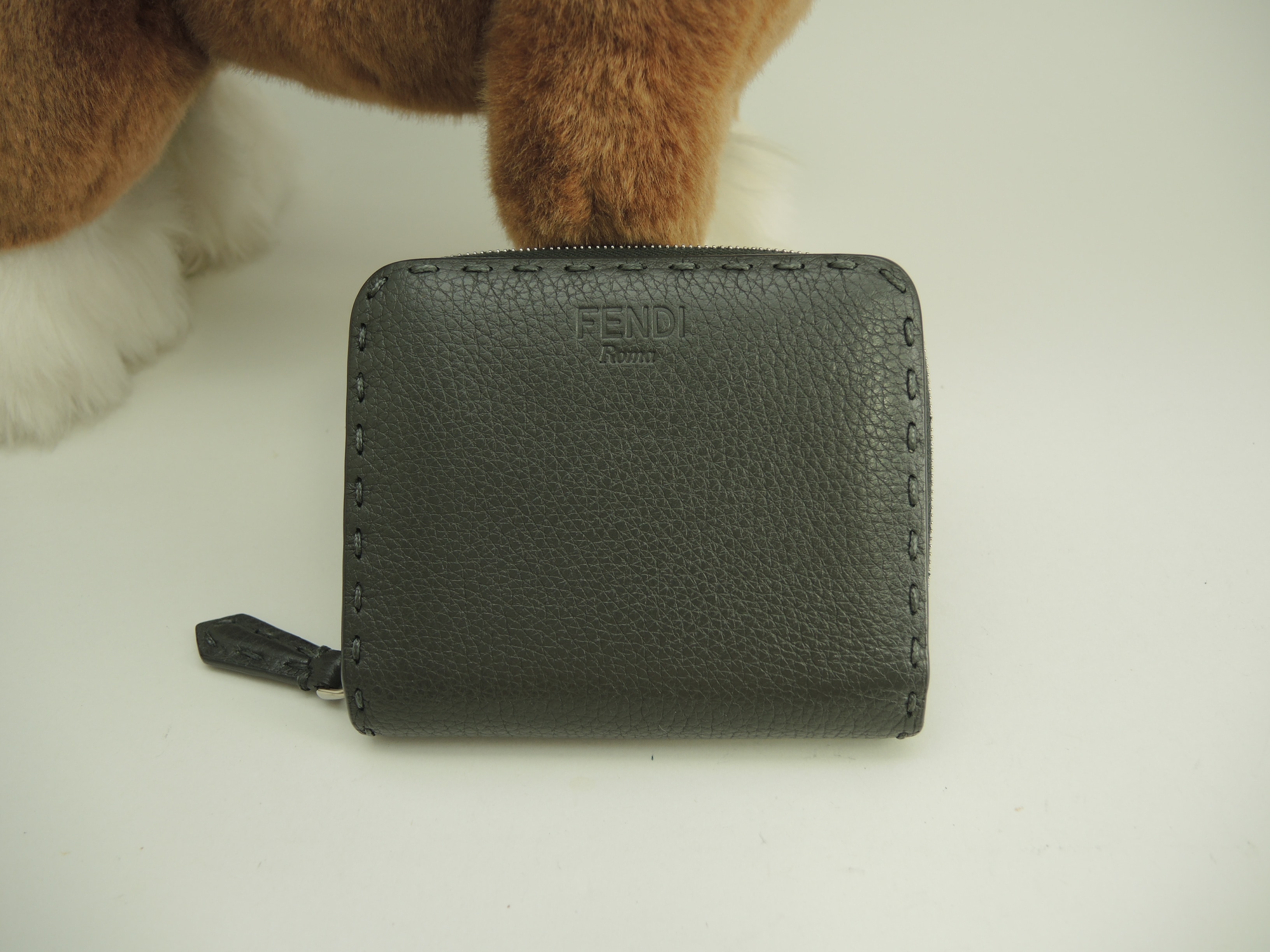 コンパクトウォレット セレリアレザー 濃灰 2折財布 スモールウォレット@ 16