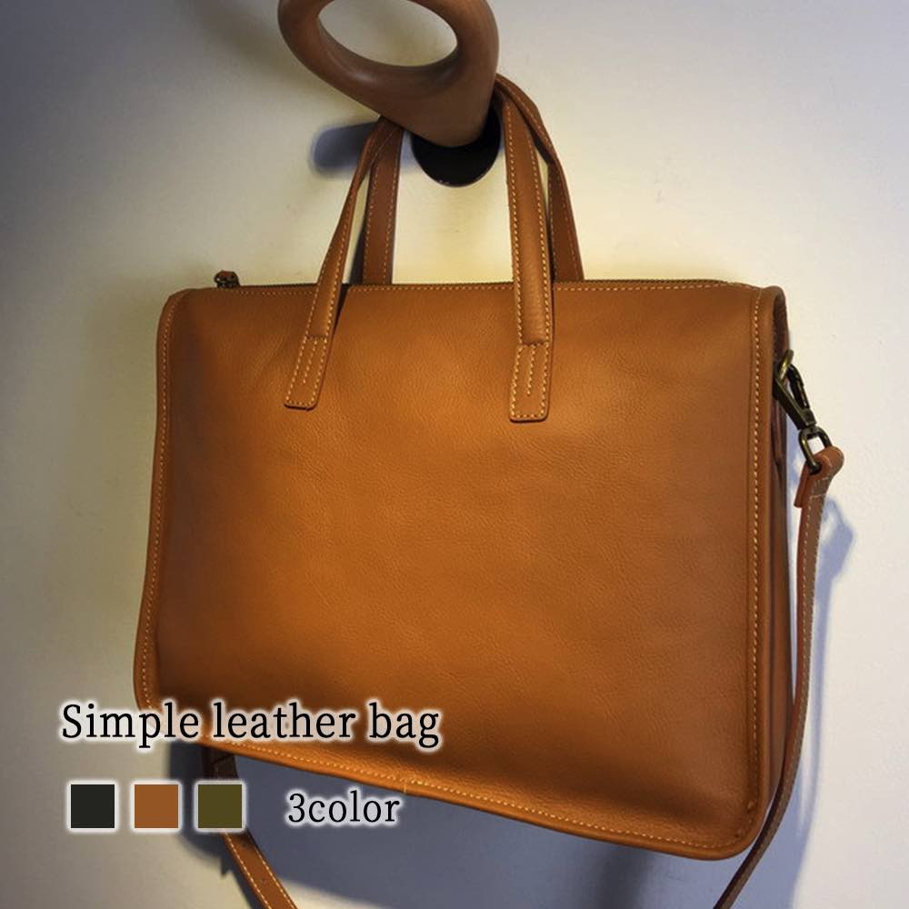 ビジネスバッグ メンズ シンプルレザーバッグ 通学 トートバッグ 冬 ショルダーバッグ 革 ノートPC ブランド 大容量 黒 A4 40代 安い パソコン 本革 ビジネス 春 30代 秋 ハイ バッグ