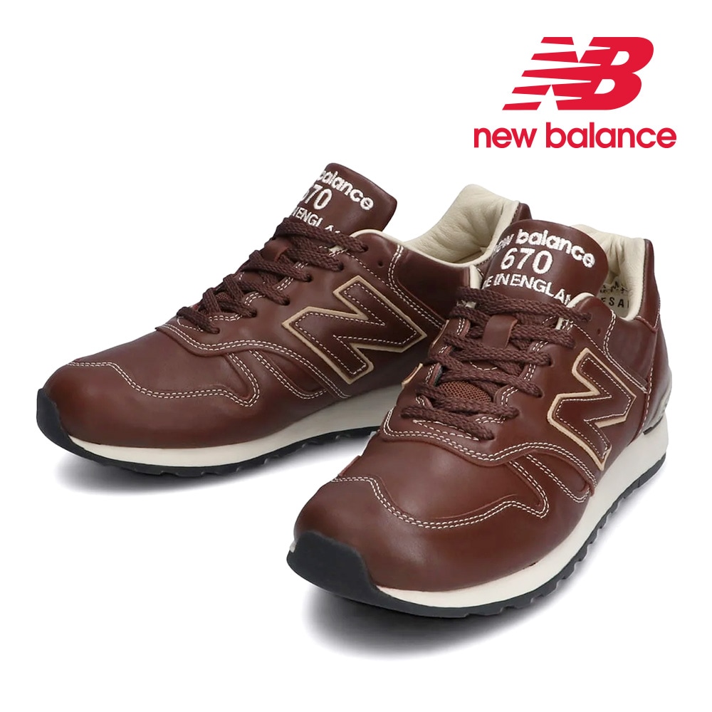 ニューバランス スニーカー メンズ M670 new balance 本革 レザー