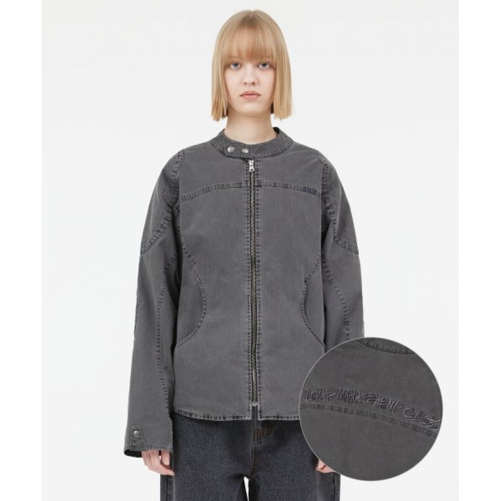 LMC オーバーダイアモールバイカージャケットブラック