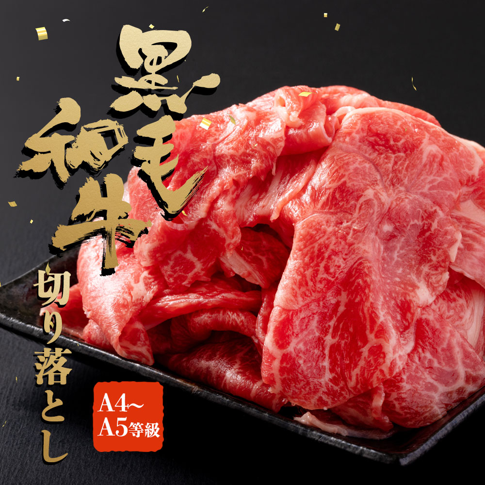 和牛 牛肉 黒毛和牛 切り落とし A4-A5等級 1kg (200g×5p) すき焼き しゃぶしゃぶ 国産牛 霜降り 赤身 訳あり 冷凍 便利なサイズ