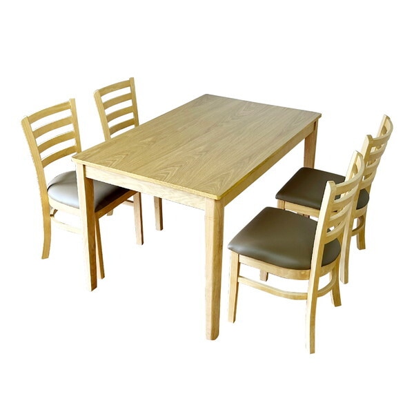 後藤家具物産 DC-ERN-5-NA ナチュラル エレン ダイニングテーブル 5点セット メーカー直送