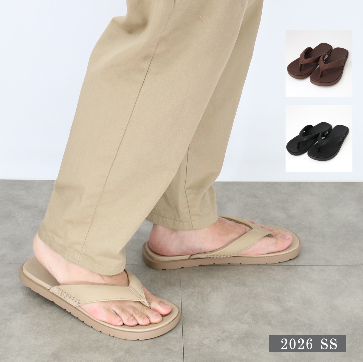 メンズサンダル SEADIDE II FLIP シーサイド II フリップ 1166610 トングサンダル ビーチサンダル ビーサン レザー スエード