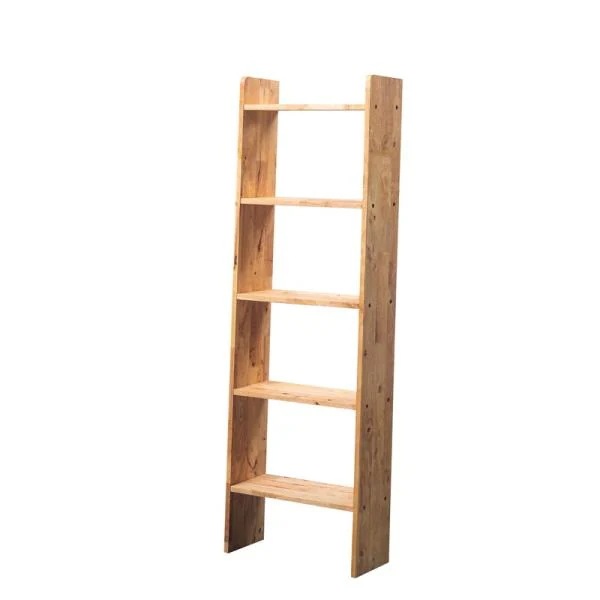 ラック 木製 棚 ナチュラルモダン 木目 おしゃれ シェルフ 壁面収納 ウォールラック シンプル 無垢材 天然木 5段