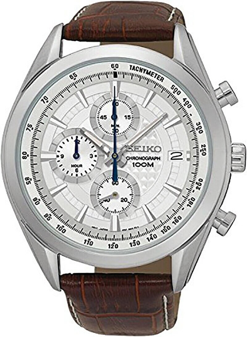 [10年保証] [製造終了 希少海外モデル] SEIKO SSB181P1 [セイコーインポート] セイコー クオーツ クロノグラフ タキメーター 100m防水 [逆輸入モデル]