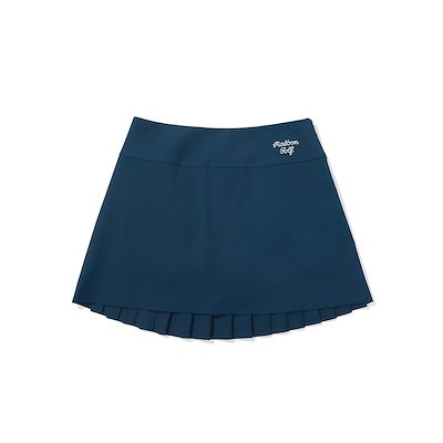 Qoo10] MALBON GOLF バックプリーツスカート DARK BLU