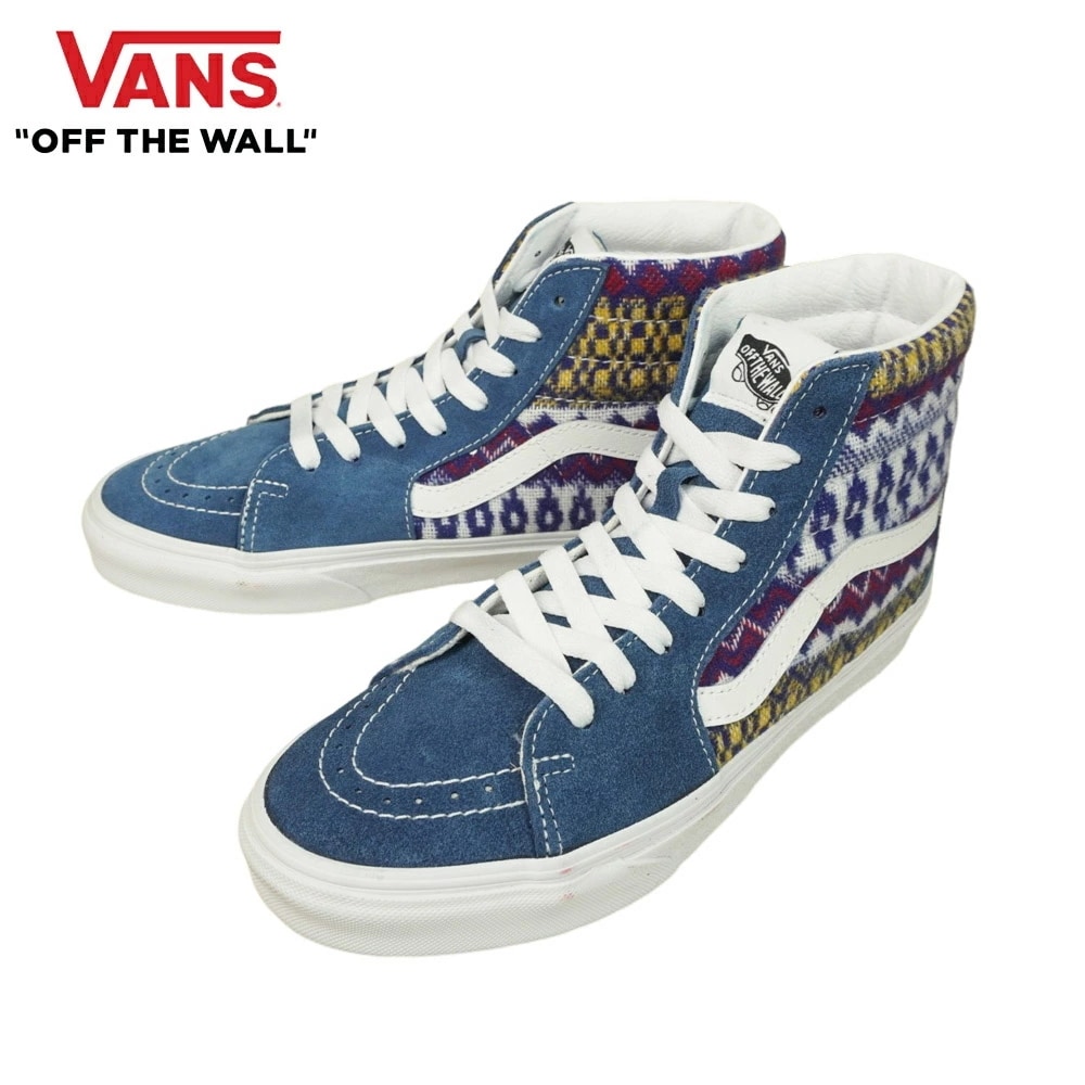 バンズ VANS ヴァンズ【箱無し】SK8-HI スケートハイ スケーターハイFAIR ISLE BLUE/MULTI ニット スウェード スエードメンズ レデ 8,023円