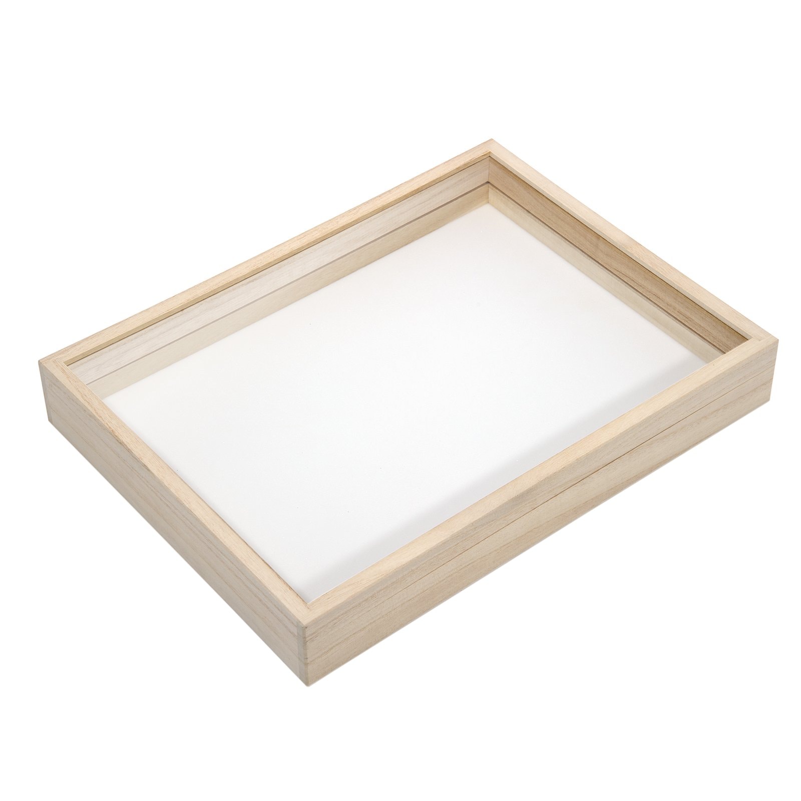 ＬＩＳ　ガラス蓋桐インロー箱　特大　標本箱　桐製　インロー箱　ＣＲＣ18―82―30―00―00