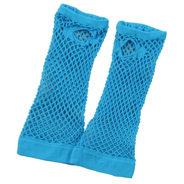 （まとめ）カラーメッシュグローブ 青(×20セット) 5,348円