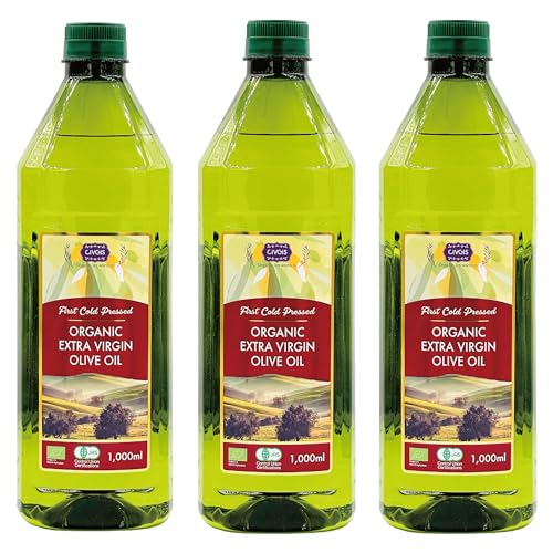オーガニック エキストラバージン オリーブオイル【大容量1リットル】1,000ml【有機JAS認定EUオーガニック】Organic Extra Virgin Olive Oil 1,000ml『チブ