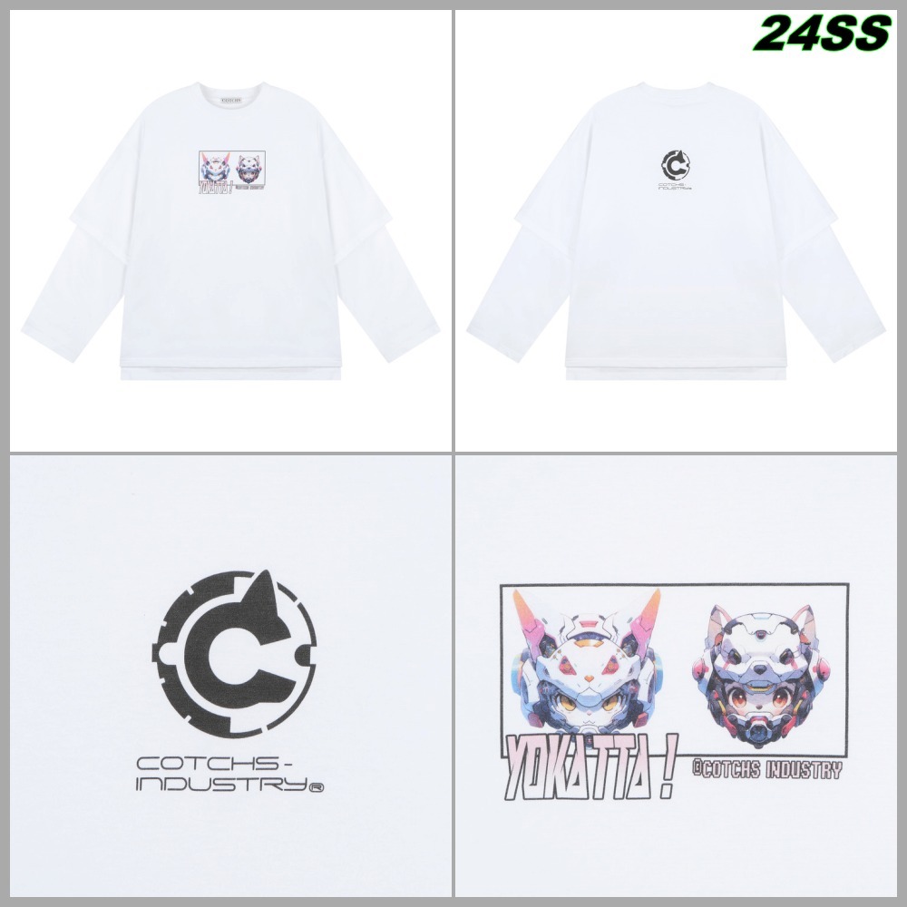 【COTCHS】24SS yokatta layerd tee (SUPER BIG)