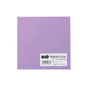 (まとめ) TANOSEE 単色おりがみ ふじ 1パック（100枚） (×30セット)
