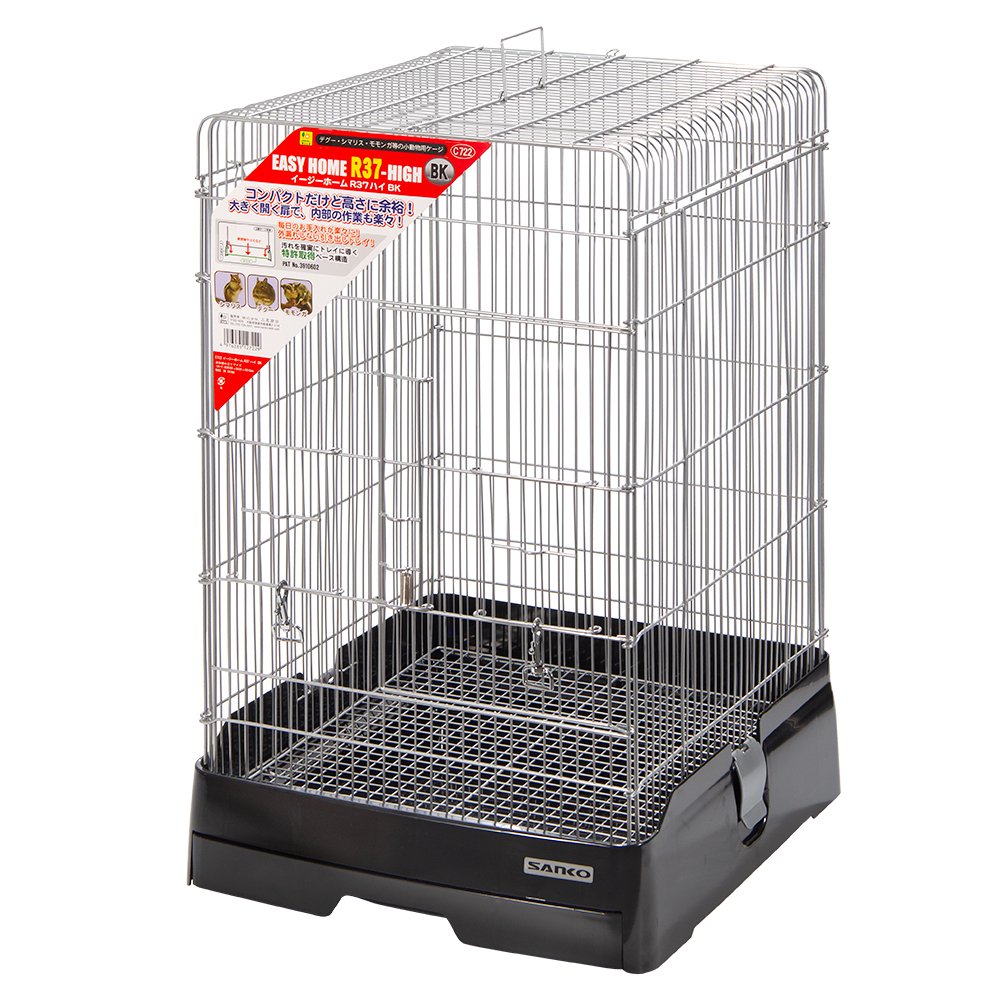 三晃商会　イージーホーム　Ｒ３７ハイ　ＢＫ　ブラック　ケージ　モモンガ　デグー　シマリス　ＣＲＣ50―63―29―10―00