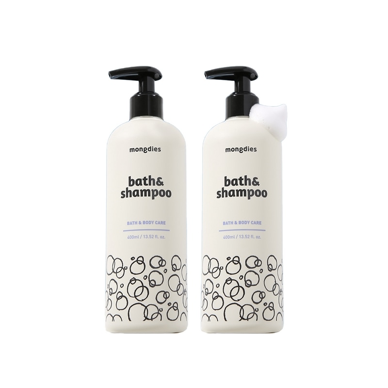 [1+1]モンディエスベビー新生児ベビー幼児オールインワンボディウォッシュシャンプー400ml