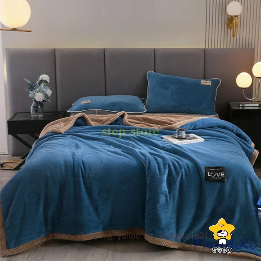 出荷が迅速である 無地 掛け布団 あったか 掛けふとん ふわふわ 冬 冬用布団 シングル ダブル 厚め 洗える 布団カバーいらない 柔らかく肌触 暖かい ダブル フランネル 保温16無地 掛け布団 あ