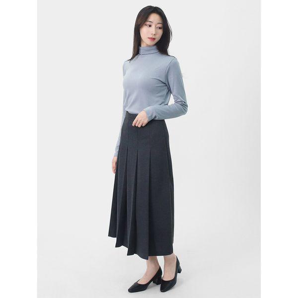 女性の冬のフレンチシグナルAラインフレアロングスカートLRAPK003_P413654839