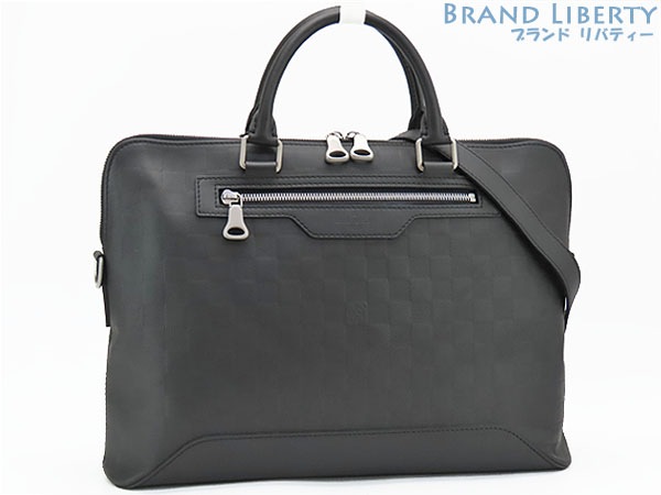 美品ルイヴィトンダミエアンフィニアヴェニューブリーフケース2WAYビジネスバッグハンドバッグ書類かばんブラックN41019