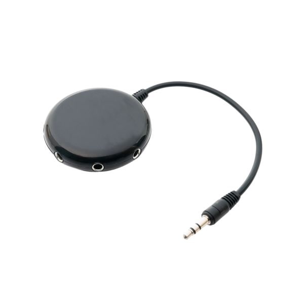 （まとめ） MCO 5分配ステレオプラグ ブラック AAC-SP5／BK (×5セット)