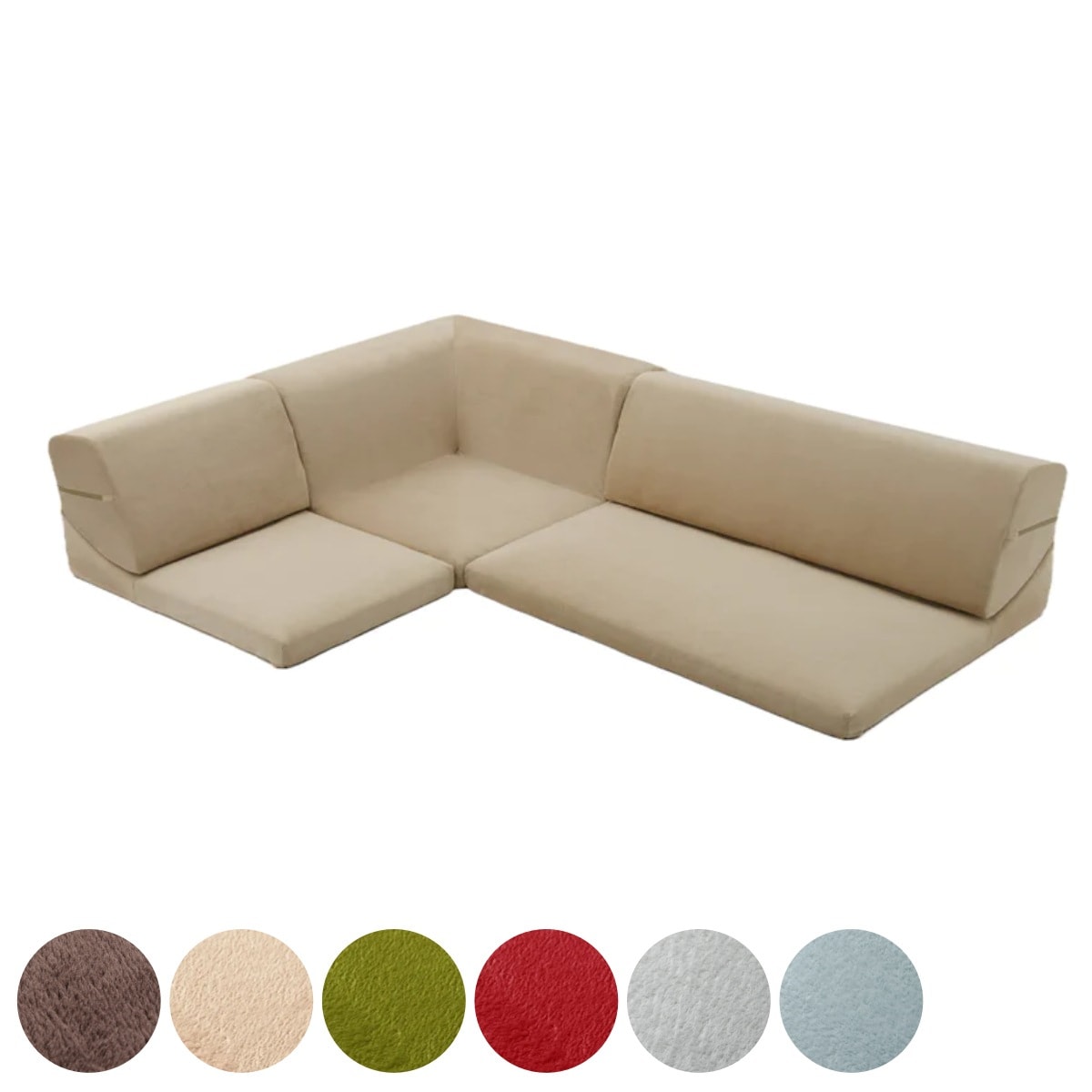 ソファ ローソファ コーナーソファー3点セット 起毛生地 ロータイプ ソファー コーナータイプ コーナー 組み合わせ 1人掛け 2人掛け コーナー用 ストレート ジョイント式 ベビー ペット