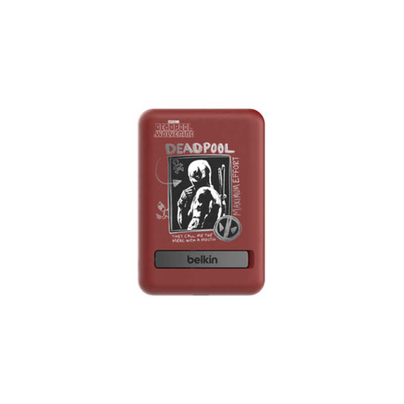 BELKIN　BoostCharge ワイヤレスモバイルバッテリー 5000mAh Deadpool ［1ポート］　BPD004qcBR-DY