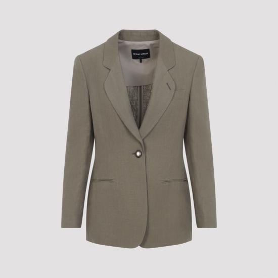 GIORGIO ARMANI Women Suit Jackets GW002824 TE11126 U6252 SMOKY QUARTZ