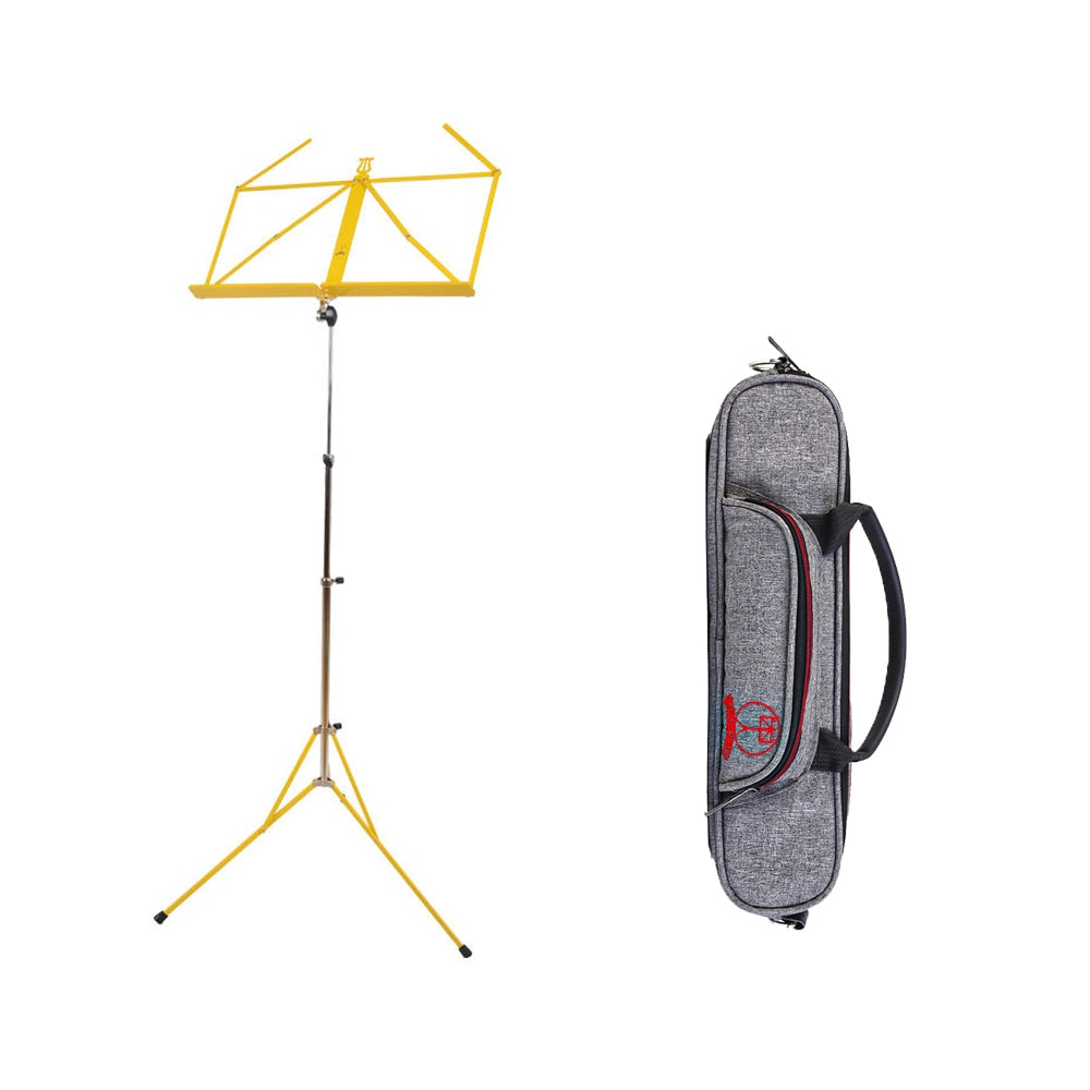 RKB シリーズ 金属製 コンパクト譜面台 RKB103 GB yellow 黄色 純正譜面台バッグ付き
