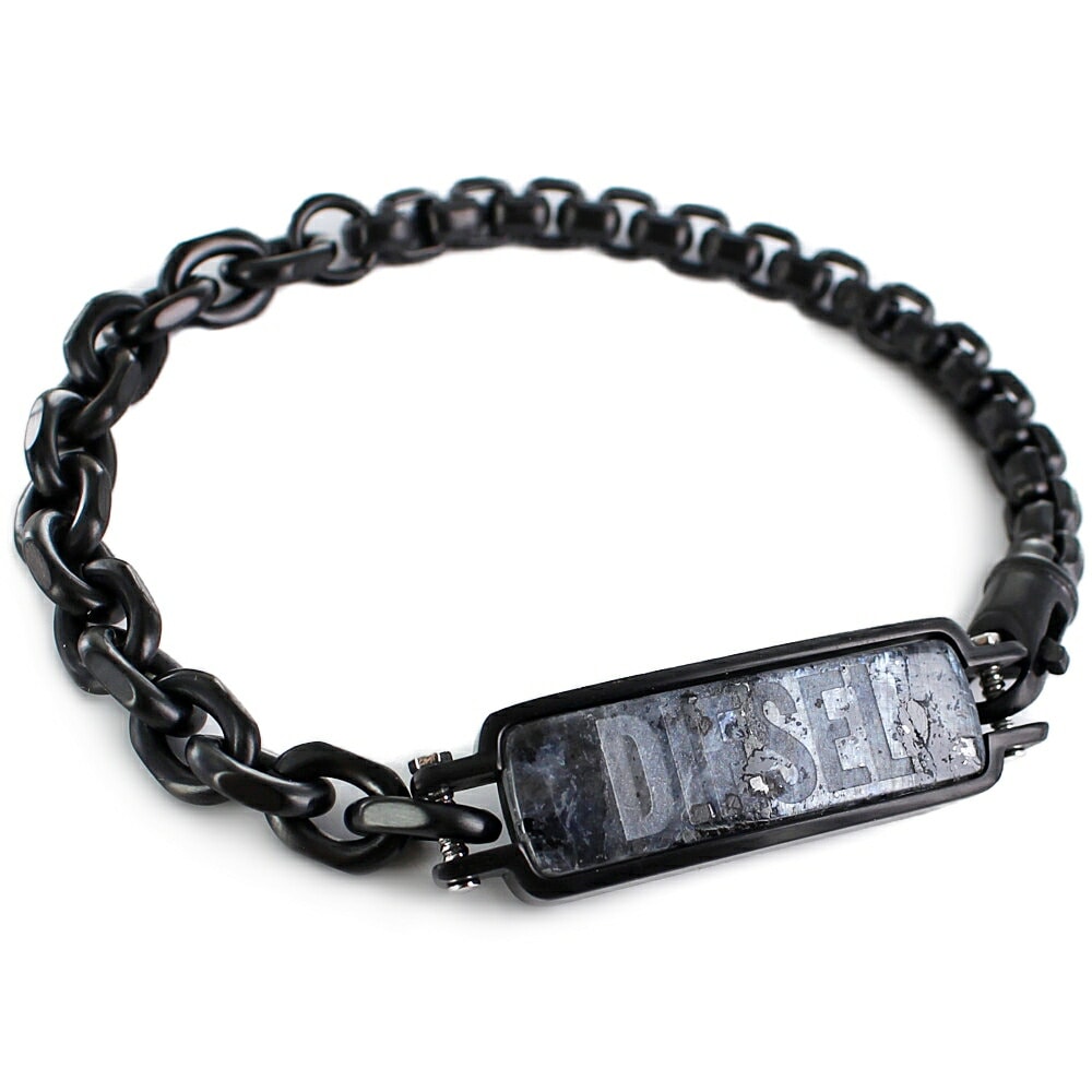 ディーゼル ブレスレット メンズ ブランド おしゃれ ステンレス ブラック 結婚式 記念日 プレゼント ギフト 贈り物 男性 プレゼント 父親 誕生日プレゼント DIESEL 記念日 ポイント消化