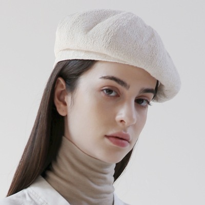 UNDERCONTROL正規品BREAD BERET / DOUBLE LACE / OATMEALレースベレー本社直入業者韓国ファッションの基本ベレー