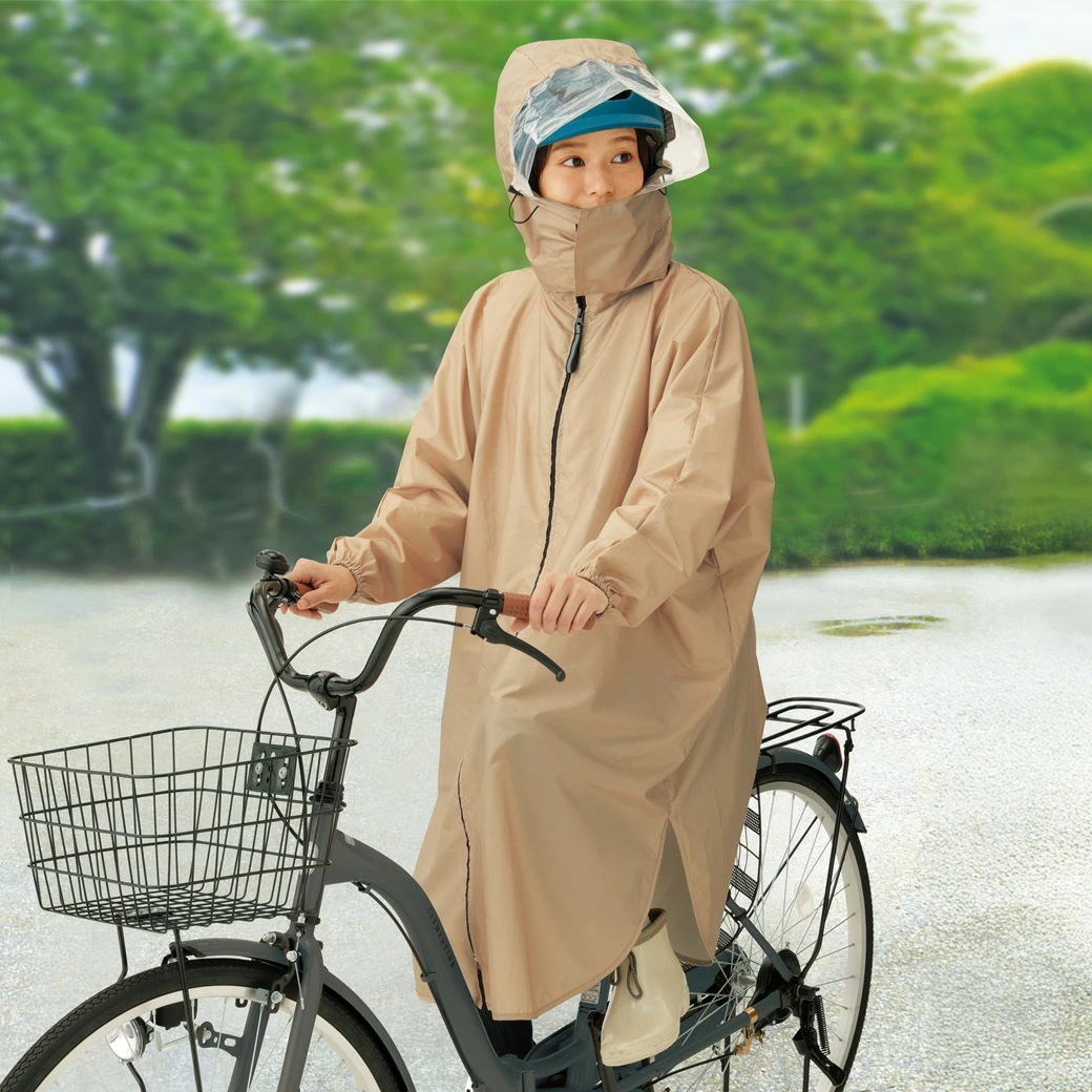 雨でも見やすい回転式レインコート 回転式フード レインコート レイングッズ レインウェア 送料無料