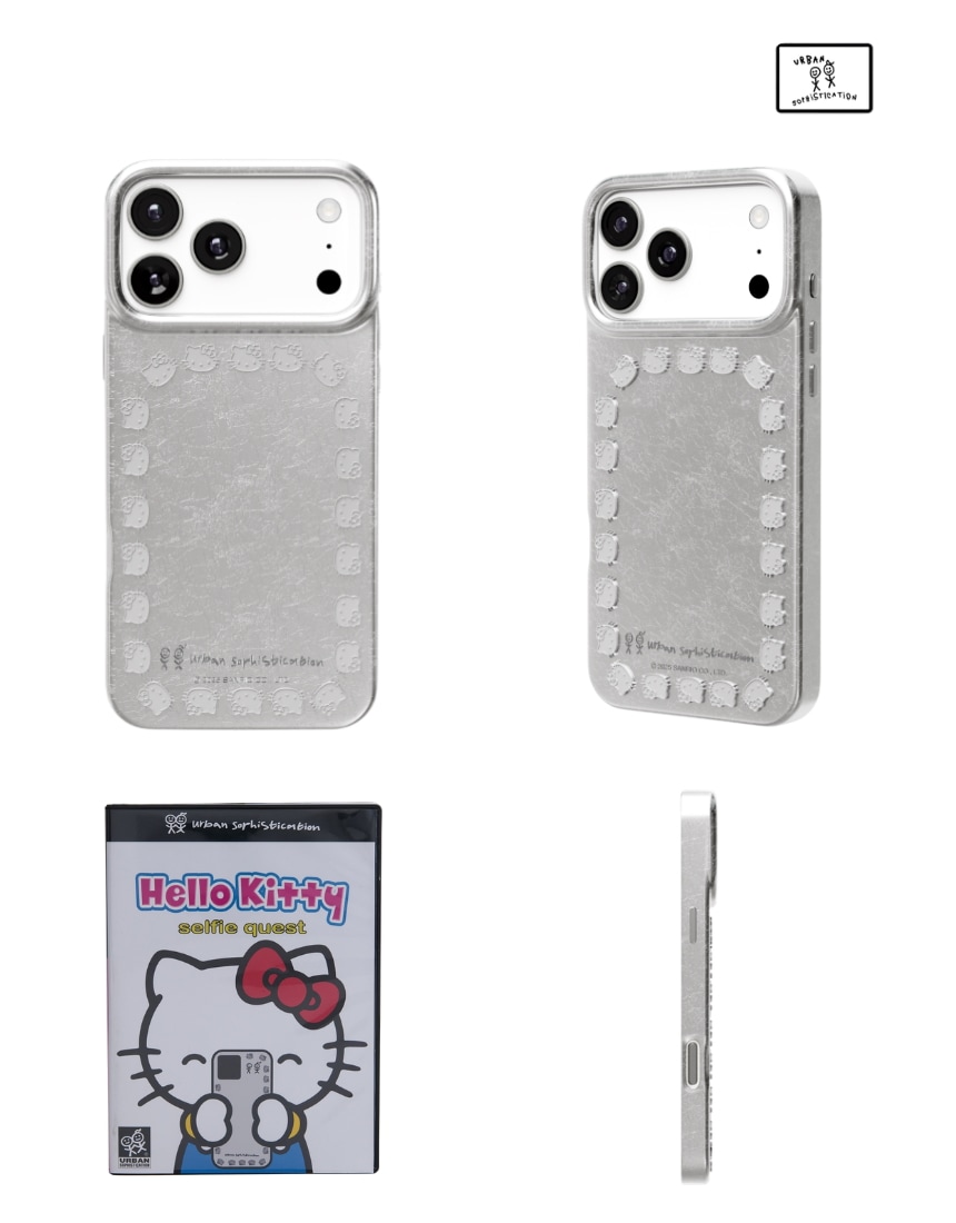 【韓国公式正規品】 韓国人気 SNS流行 ファッションアクセサリートレンド Sanrio iPhone 16 17 The Skinny Case - Hello Kitty Studs