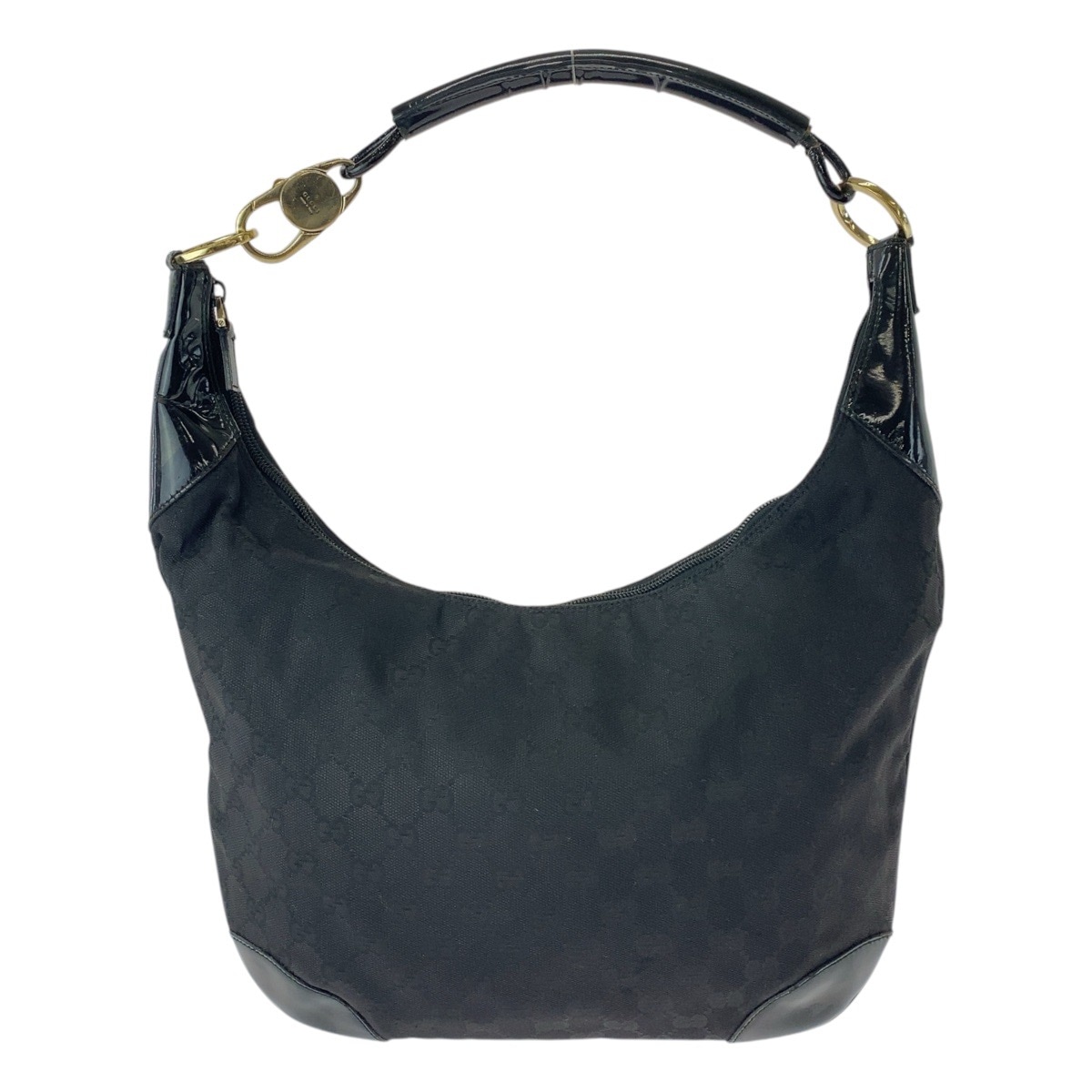 ブラック 黒 ゴールド金具 GGキャンバス/レザー 001 4157 ショルダーバッグ レディース 501239