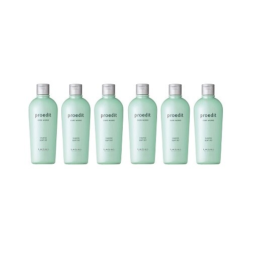 【6個セット】プロエディット ケアワークス シャンプー 300ml ソフトフィット