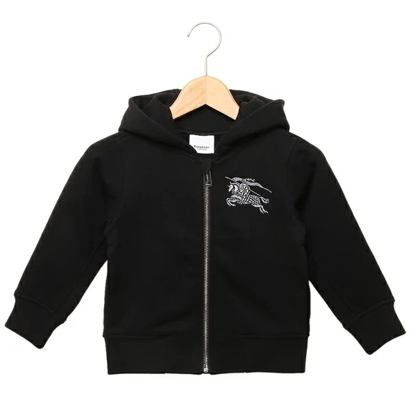 子供服 ジップアップ パーカー フーディー ブラック キッズ 8068810 A1189