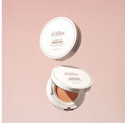 dalba vegan tone up color correcting cushion 15g+15g(refill)