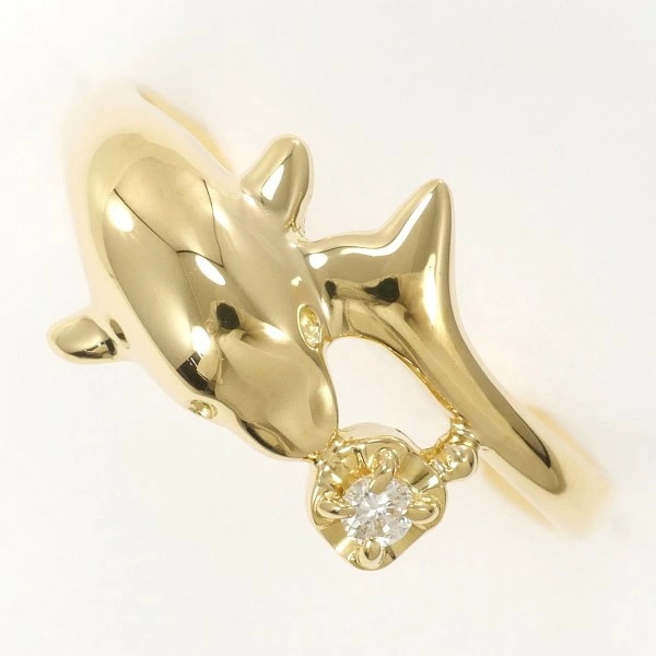 K18 18金 YG リング 指輪 11.5号 ダイヤ 0.04 ジュエリー 中古 36,927円