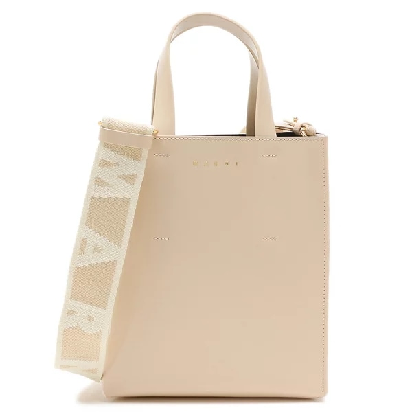 ハンドバッグ ショルダーバッグ ミュゼオ ミニバッグ 2WAY ホワイト レディース SHMP0039U1 LV639 00W23