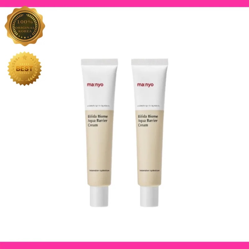 [メガ割 1+1] 魔女工場 manyo factory ビフィダ バイオーム アクア バリア クリーム 80ml 2個セット 水分 補給 肌バリア 鎮静 低刺激 保湿 べたつかない スキンケア 韓国