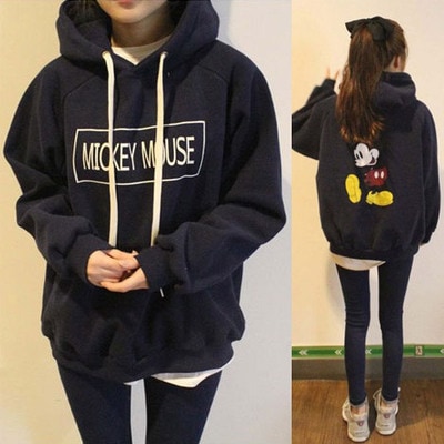 2022 ディズニー パーカー 友達恋人同士ペア/ペア ミッキーマウス フード付き/秋服/ペアルック