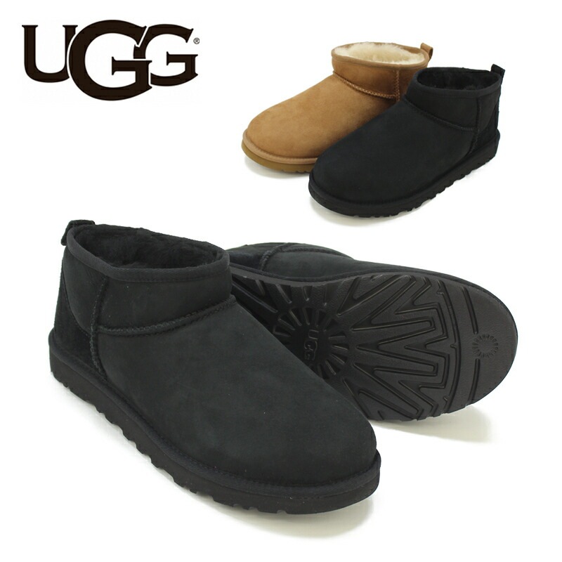 UGG メンズ クラシック ウルトラ ミニ ショートブーツ シープスキン ムートン 男性 [CC]