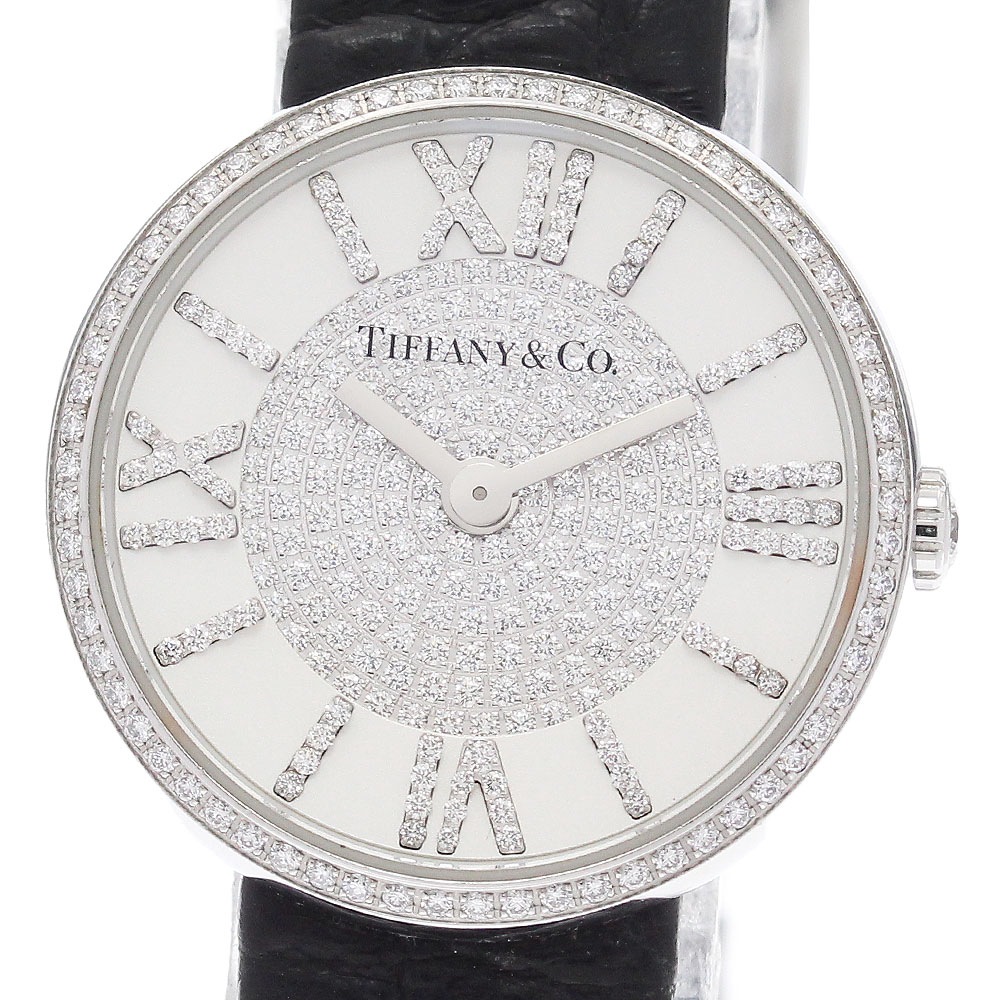 ティファニー TIFFANY&Co. アトラス 2ハンド ダイヤベゼル クォーツ レディース _934742【中古】