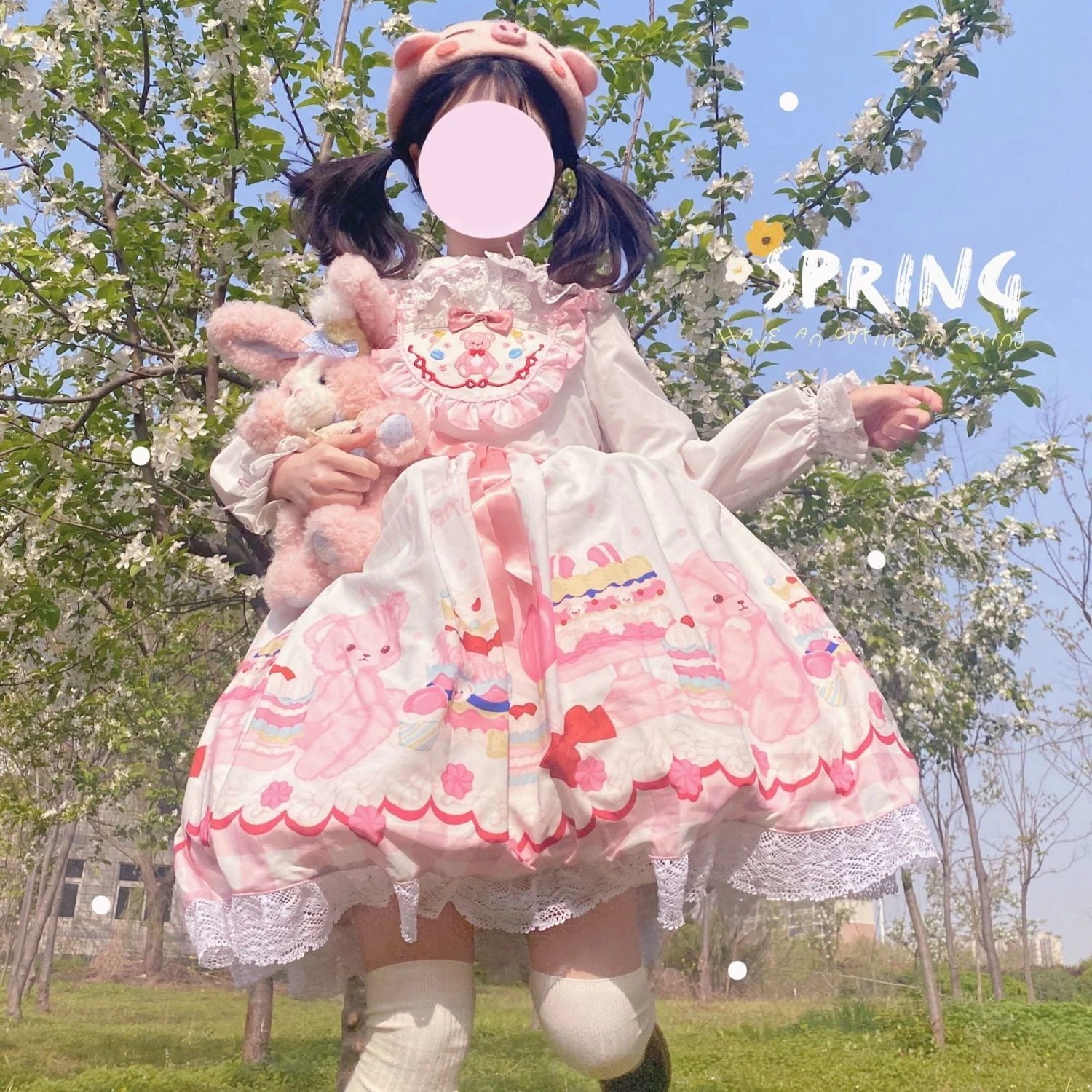 メイド服 新作COS 二次元 クマちゃんロリータお洋服可愛い萌えキャミソールjskワンピース レディース 韓国