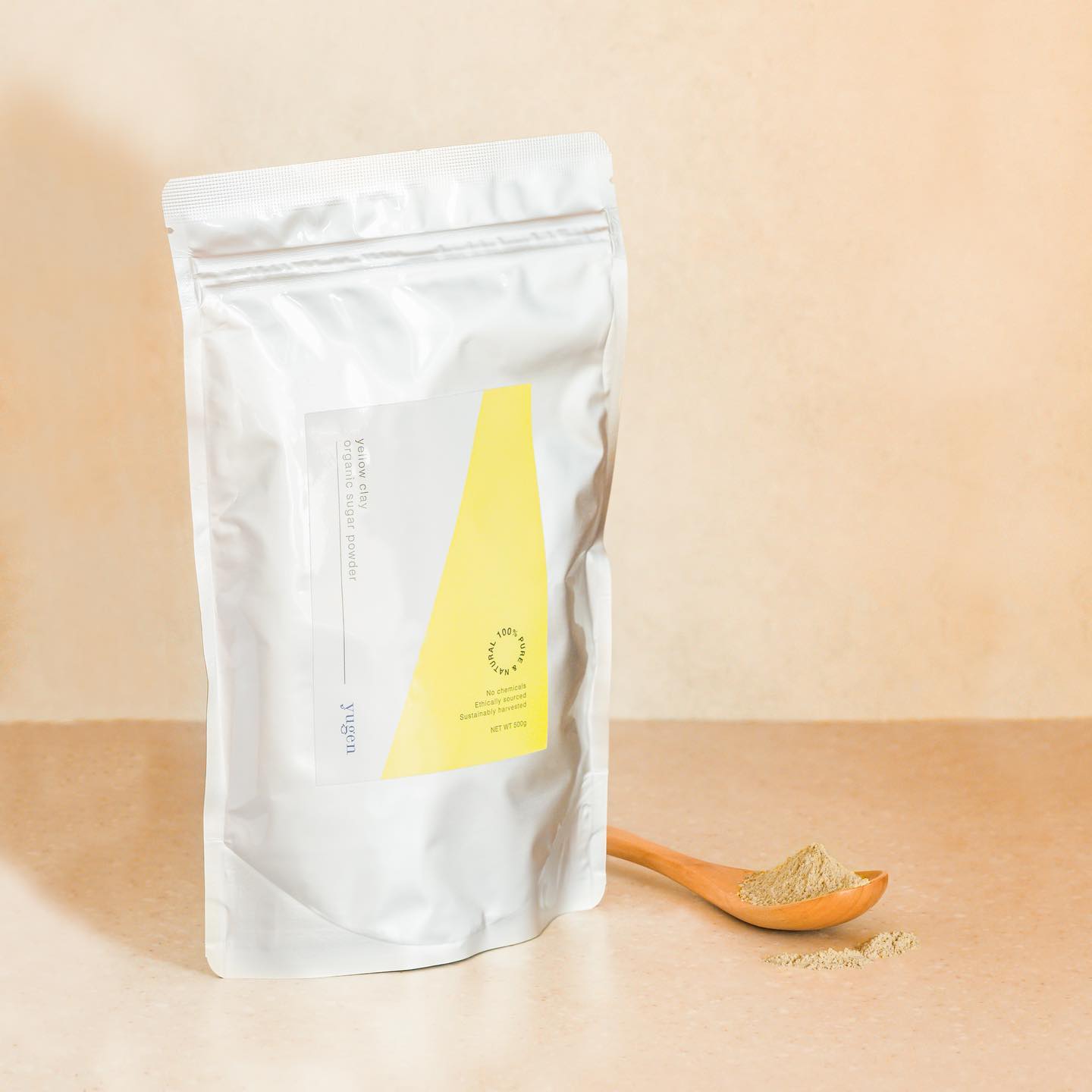 organic sugar yellow clay powder 500g