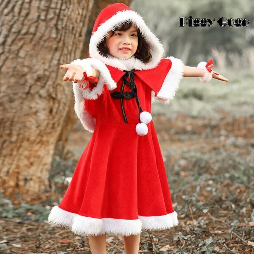サンタ コスプレ コスチューム今週の割引は 25% オフです クリスマス キッズ 女の子 子供服 サンタ コスプレ 衣装 キッズ 半袖 ワンピース モコモコ あったか ポンチョ
